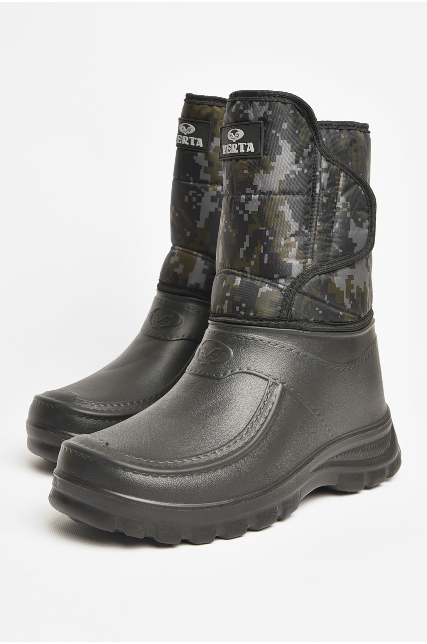 Дутики чоловічі піна піксель на хутрі чорного кольору Verta ABM41 206142 Дутики чоловічі піна піксель на хутрі чорного кольору Verta ABM41 206142