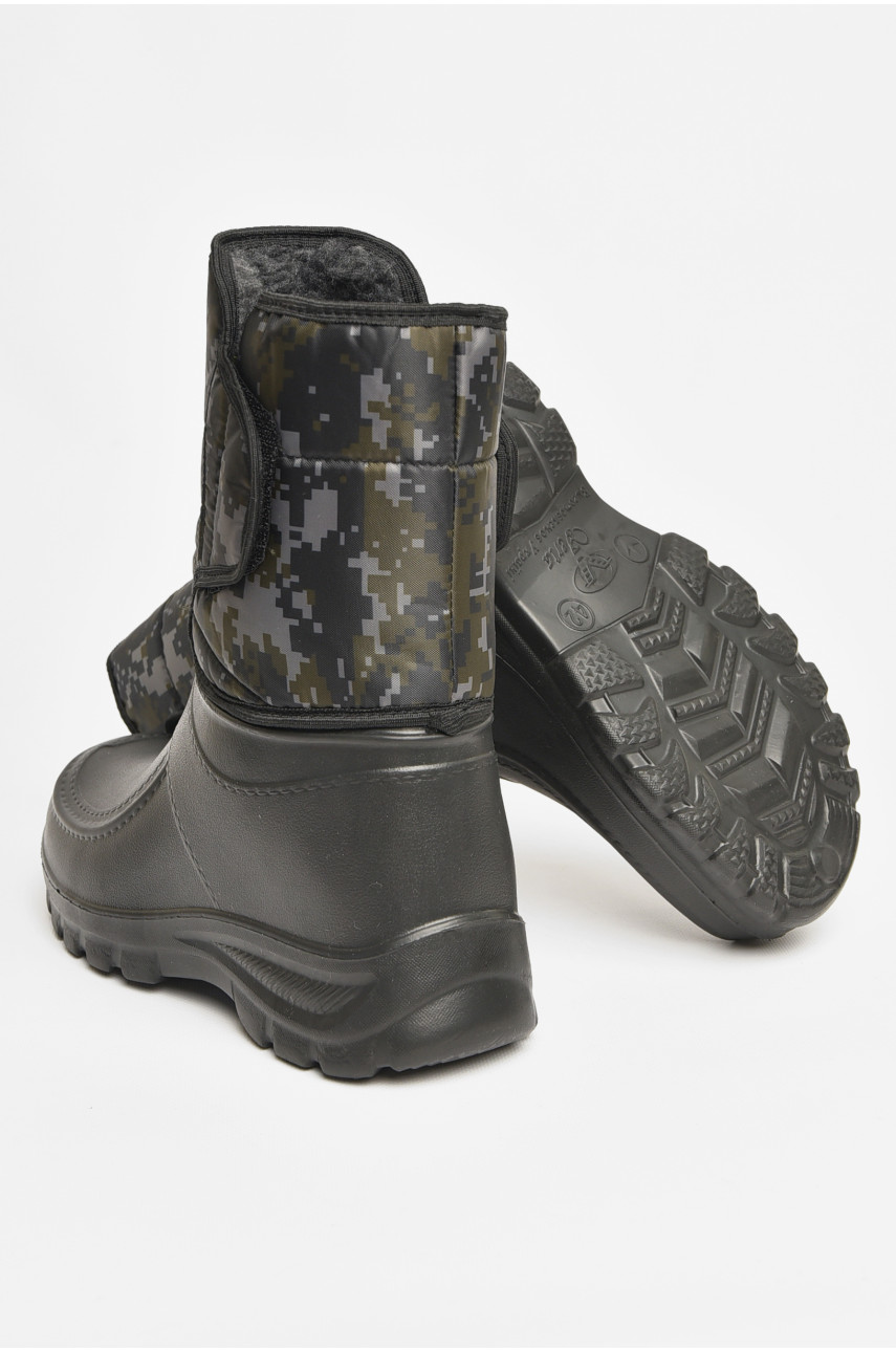 Дутики чоловічі піна піксель на хутрі чорного кольору Verta ABM41 206142 Дутики чоловічі піна піксель на хутрі чорного кольору Verta ABM41 206142