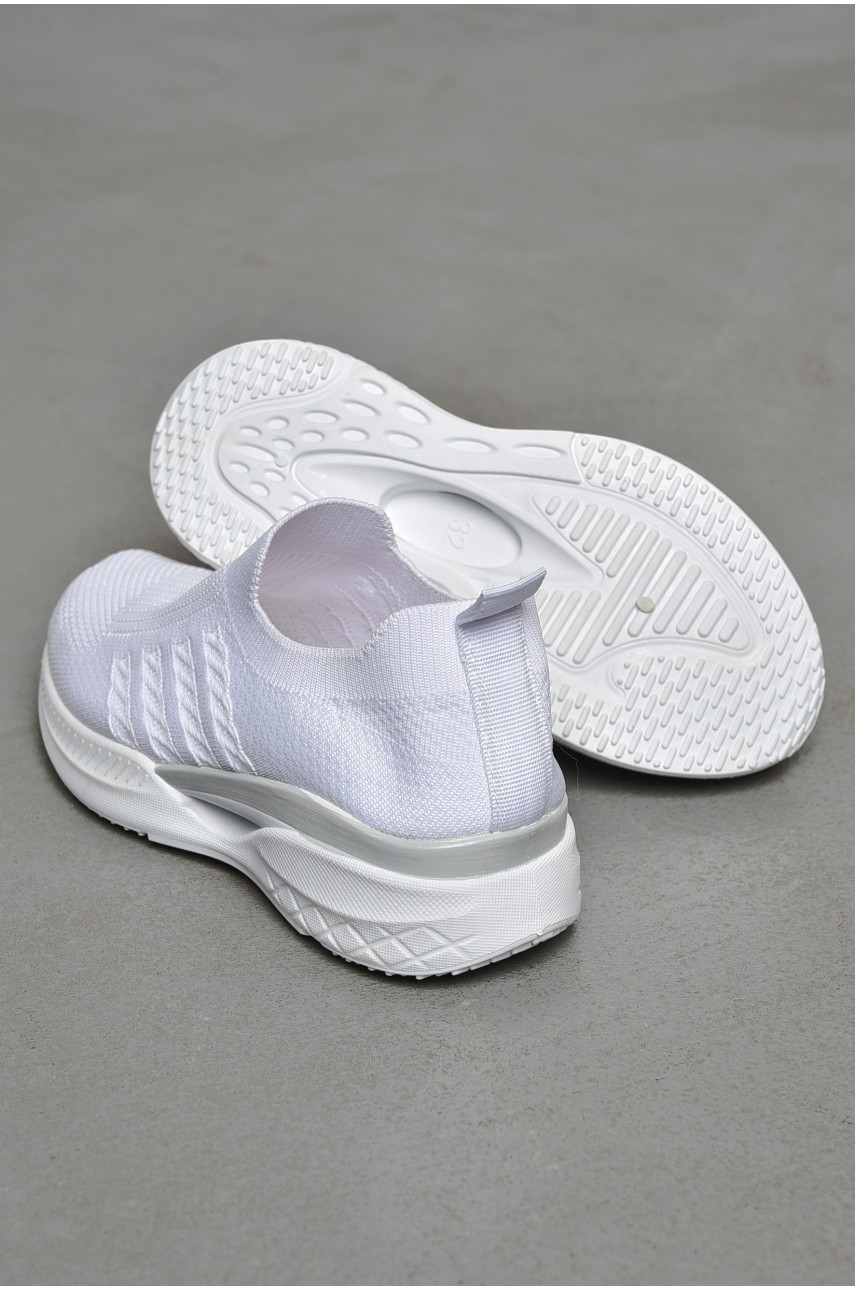 Кроссовки детские текстильные белого цвета 777-С1157 206146