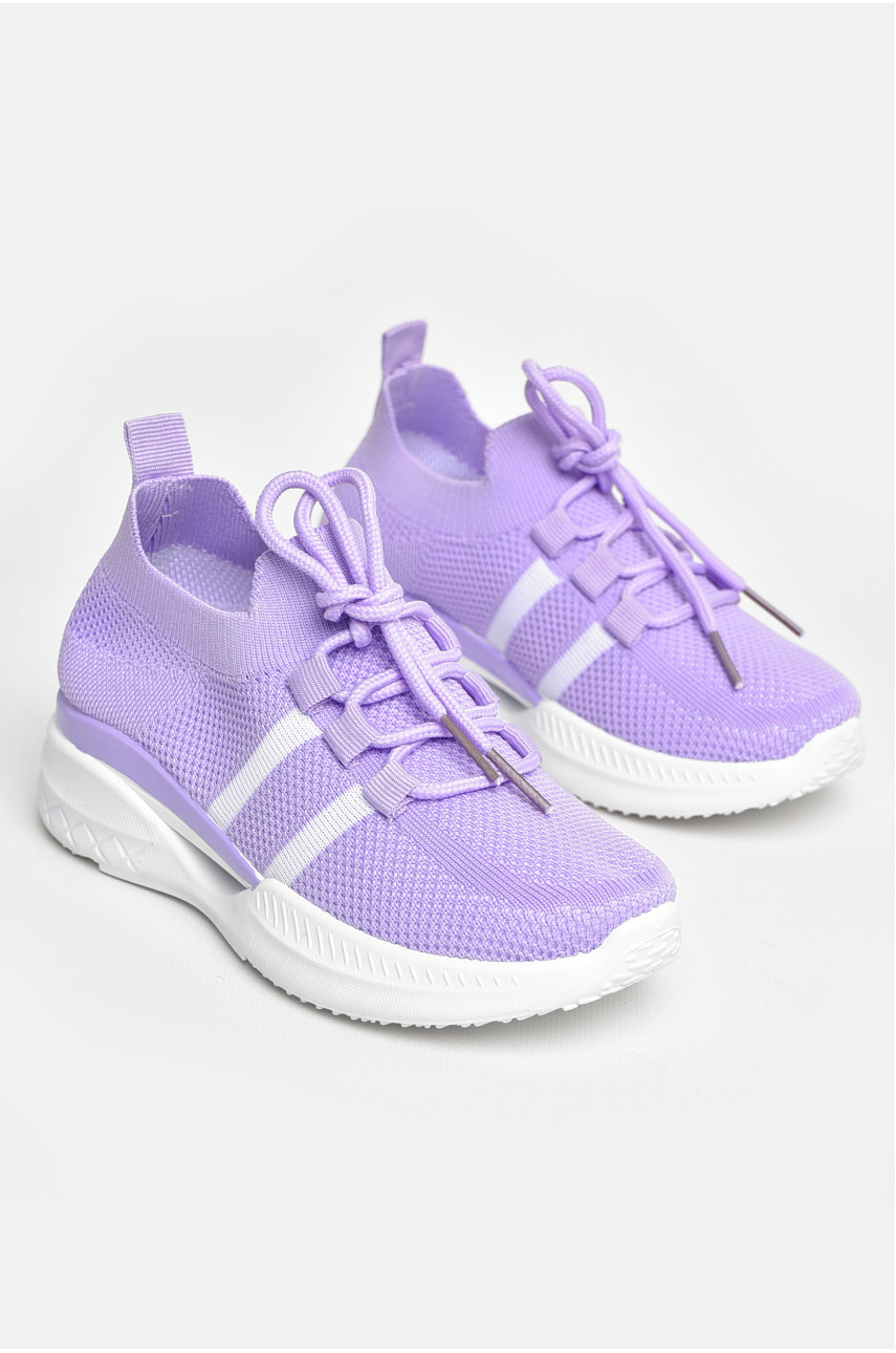 Кроссовки детские текстильные сиреневого цвета 777-С1161 206147