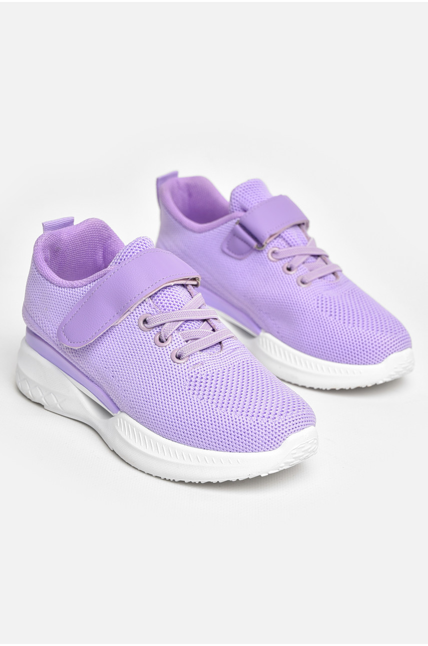 Кроссовки детские текстильные сиреневого цвета 777-С1173 206148