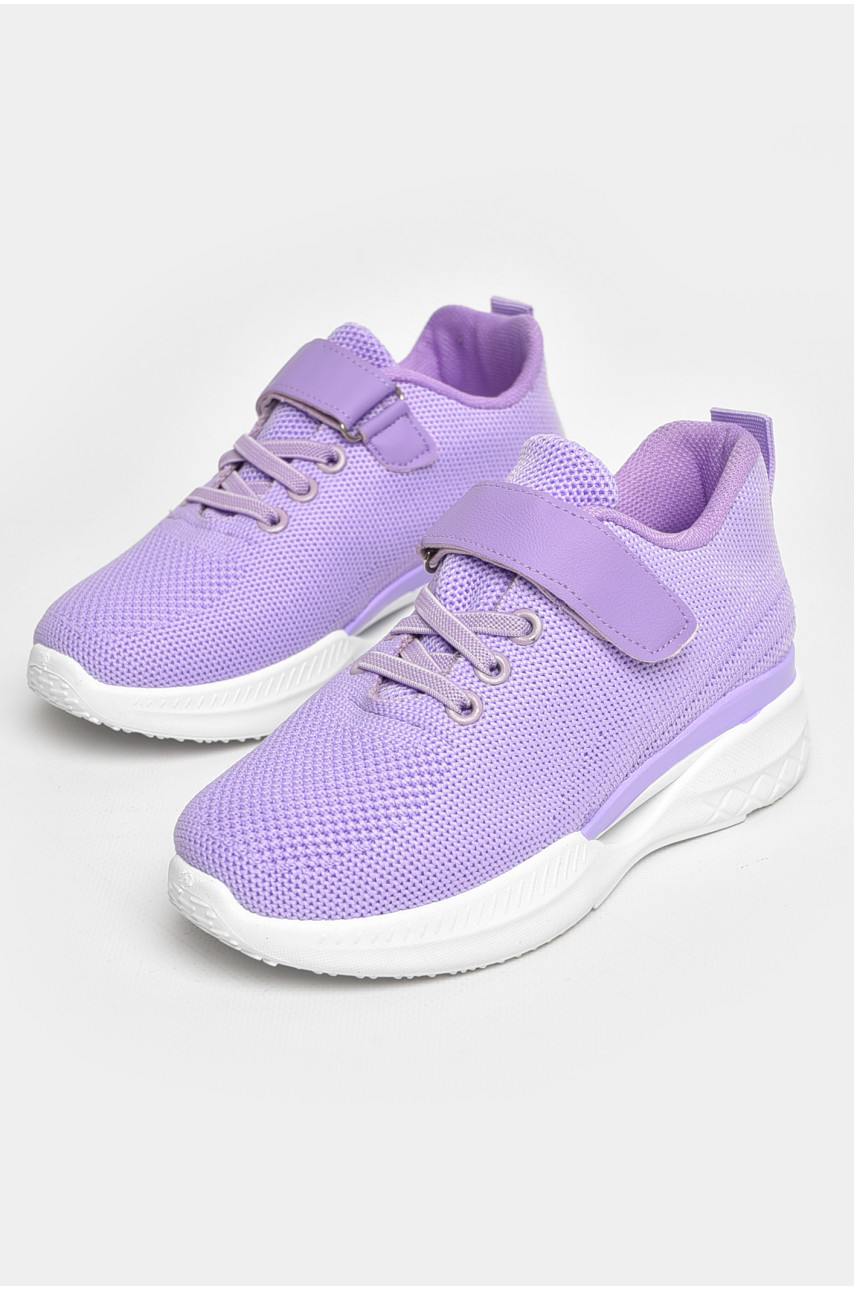 Кроссовки детские текстильные сиреневого цвета 777-С1173 206148
