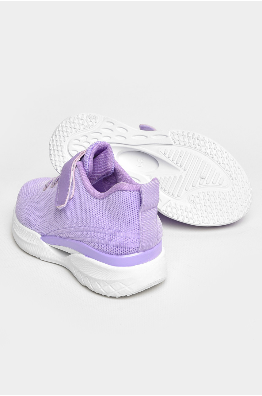 Кроссовки детские текстильные сиреневого цвета 777-С1173 206148