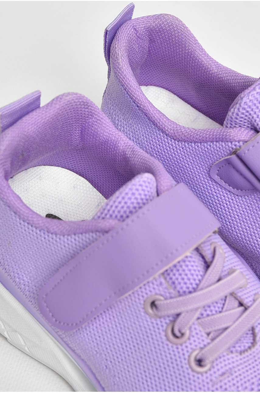 Кроссовки детские текстильные сиреневого цвета 777-С1173 206148