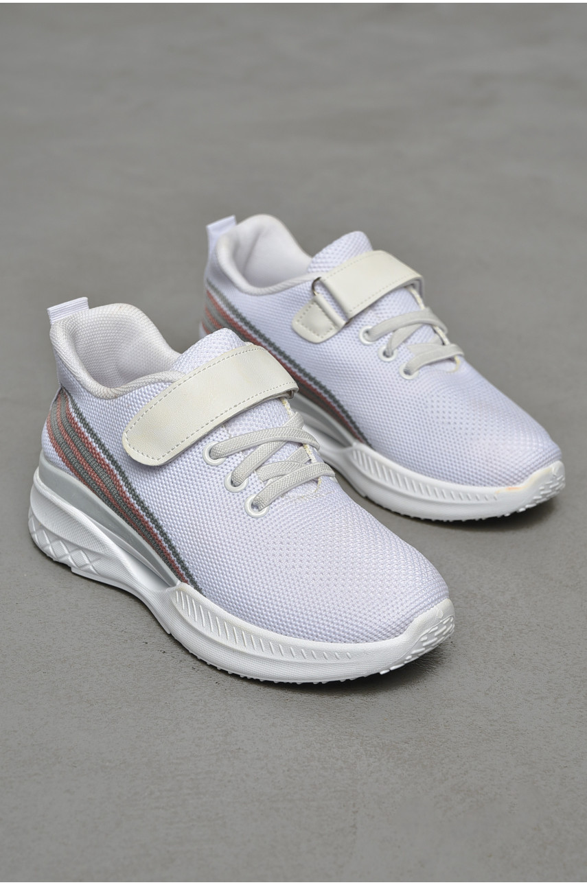 Кроссовки детские текстильные белого цвета 777-С1169 206149