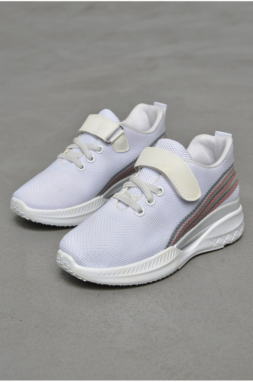 Кроссовки детские текстильные белого цвета 777-С1169 206149