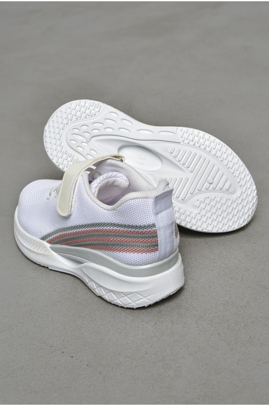 Кроссовки детские текстильные белого цвета 777-С1169 206149