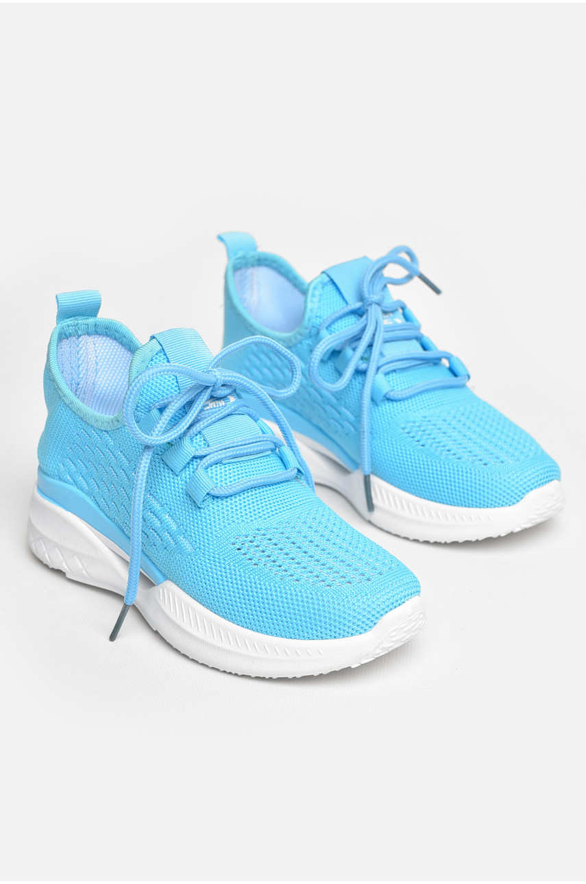 Кроссовки детские текстильные голубого цвета 777-С1180 206152