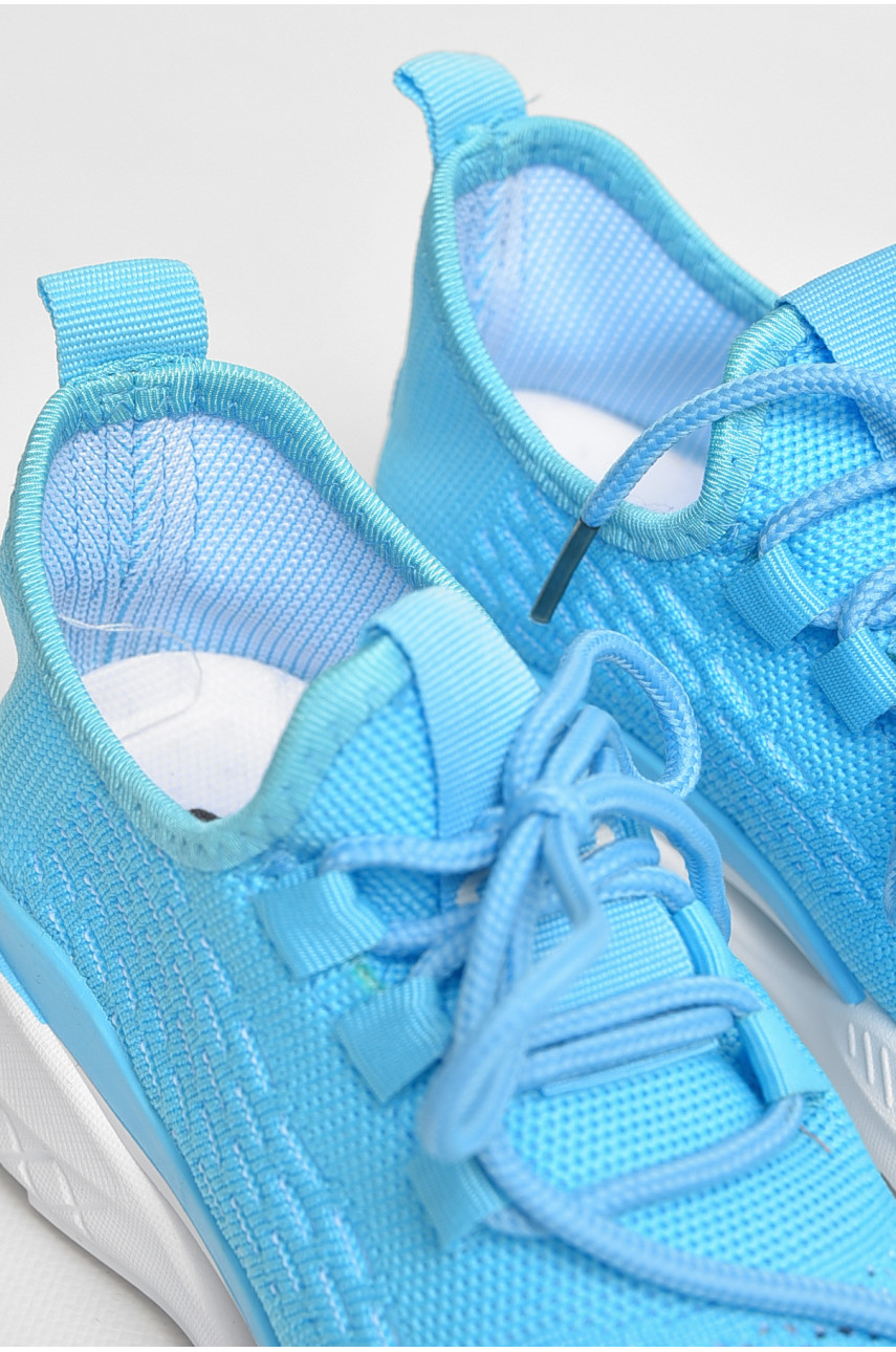 Кроссовки детские текстильные голубого цвета 777-С1180 206152