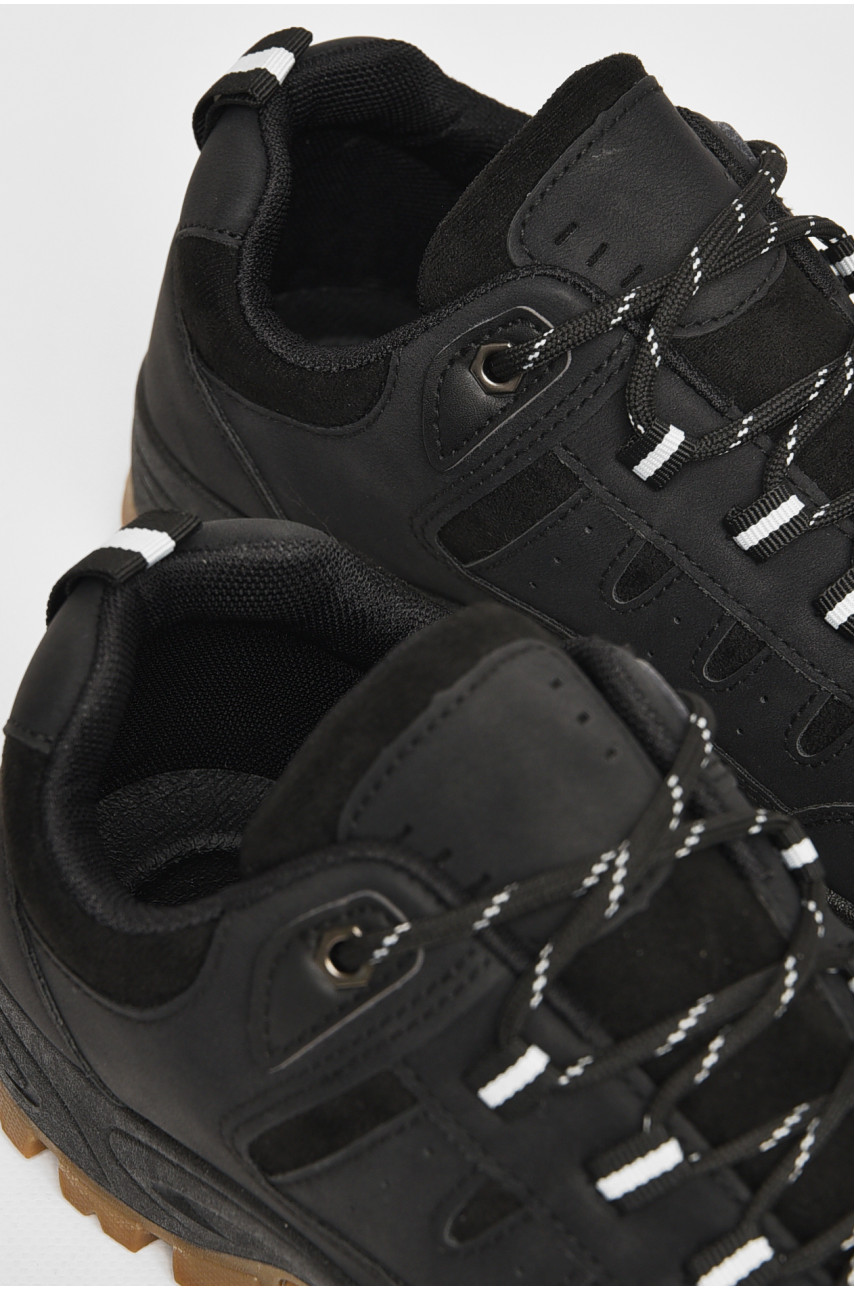 Черевики чоловічі чорного кольору на шнурівці YB10025-1 206188