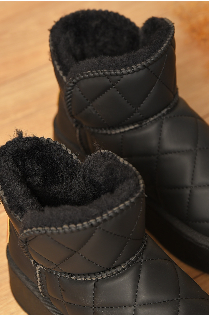 Уггі жіночі на хутрі чорного кольору 79-1 206198 Уггі жіночі на хутрі чорного кольору 79-1 206198