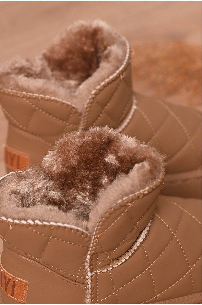 Уггі жіночі на хутрі бежевого кольору 79-2 206201