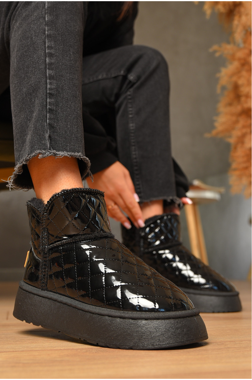 Уггі жіночі чорного кольору на хутрі G07-1 206202