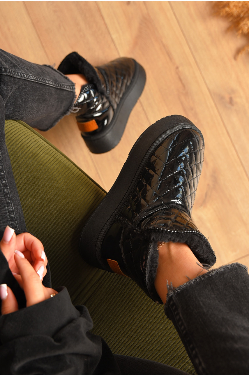 Уггі жіночі чорного кольору на хутрі G07-1 206202