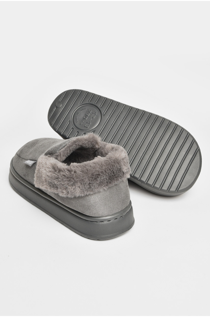 Тапочки комнатные мужские серого цвета 9819-3 206213