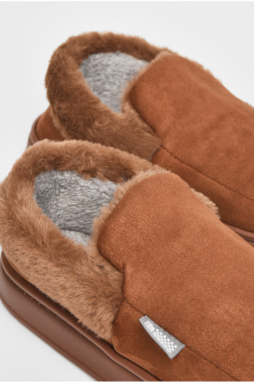 Тапочки комнатные мужские коричневого цвета 9819-3 206215