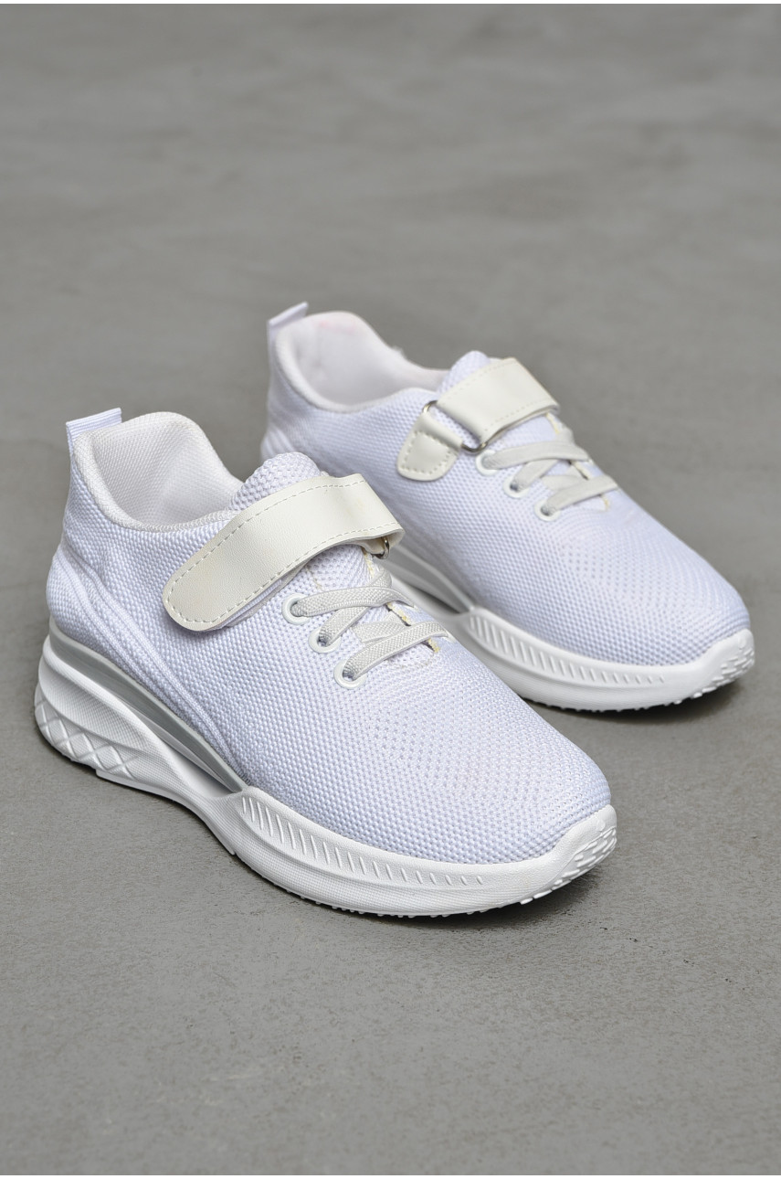 Кросівки дитячі текстильні білого кольору Уцінка 777-С1171 206216
