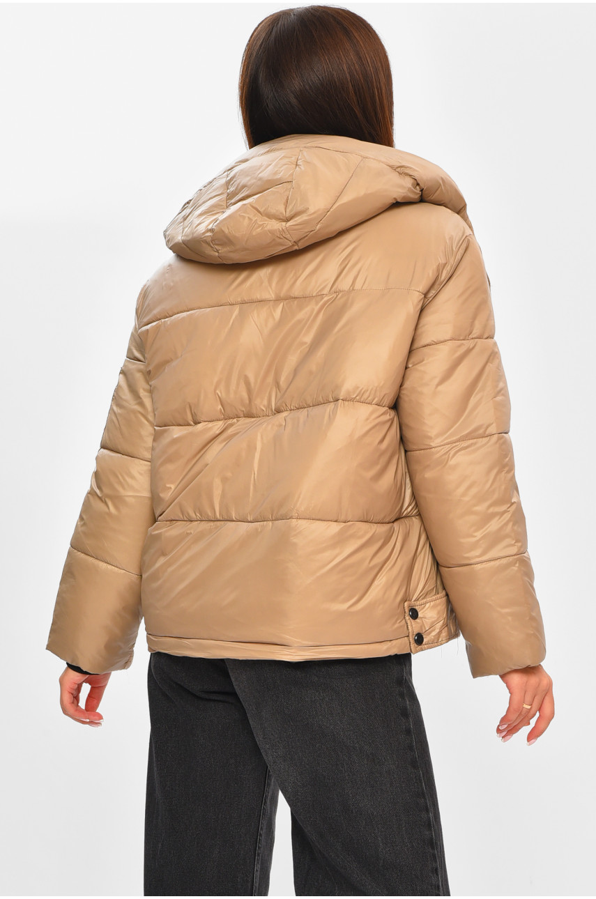 Куртка жіноча демісезонна бежевого кольору 836 206255