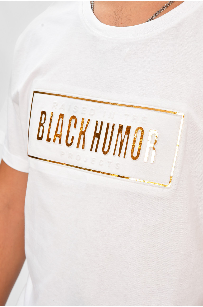 Футболка мужская белого цвета с принтом MPO1977 206295