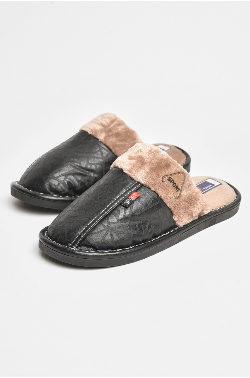 Тапочки комнатные мужские черного цвета А8114 206364