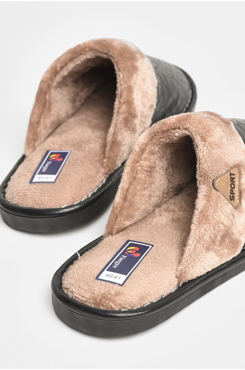 Тапочки комнатные мужские черного цвета А8114 206364