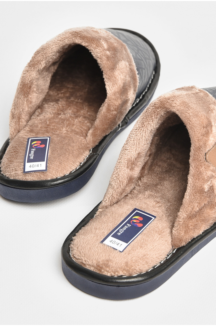 Капці кімнатні чоловічі темно-синього кольору А8114 206366