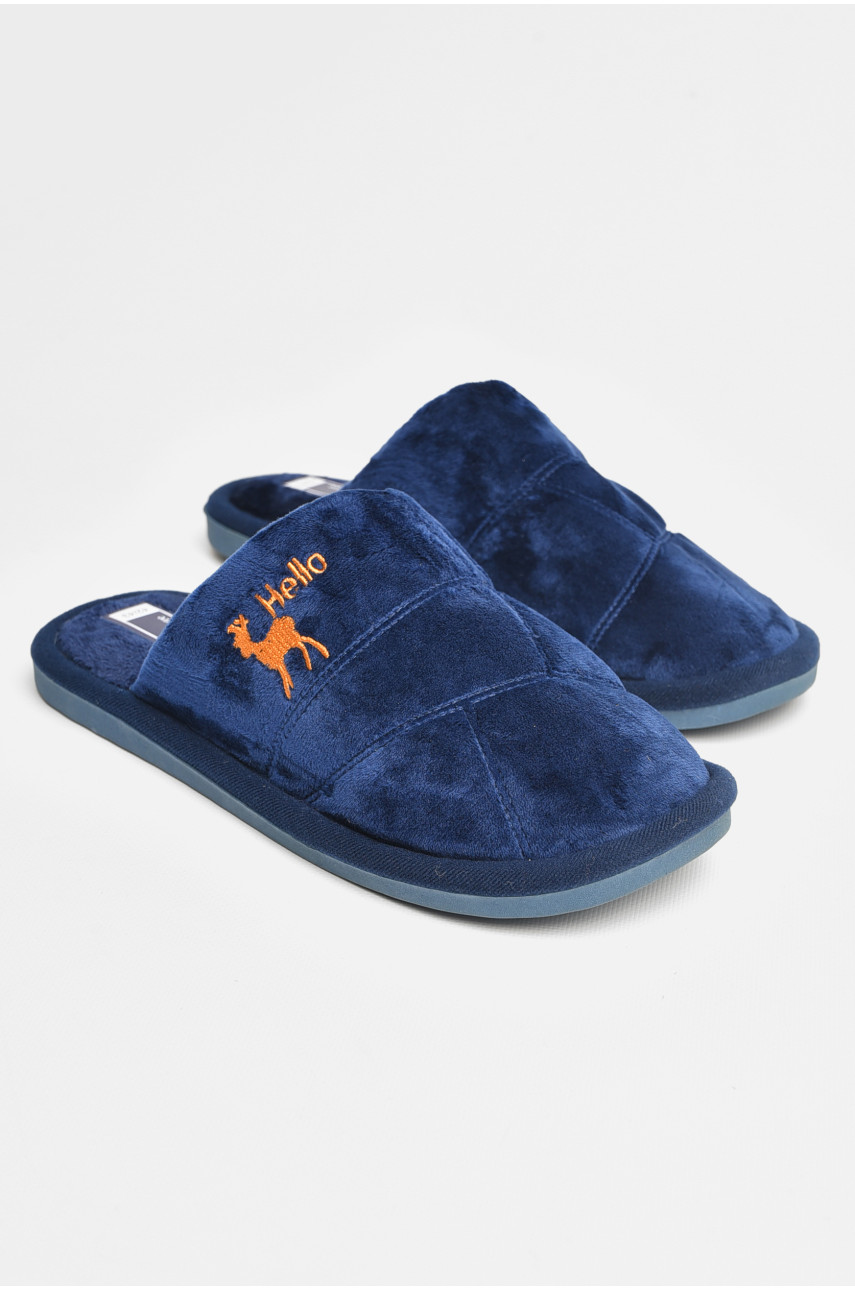 Тапочки комнатные мужские тёмно-синего цвета 72BUC 206370