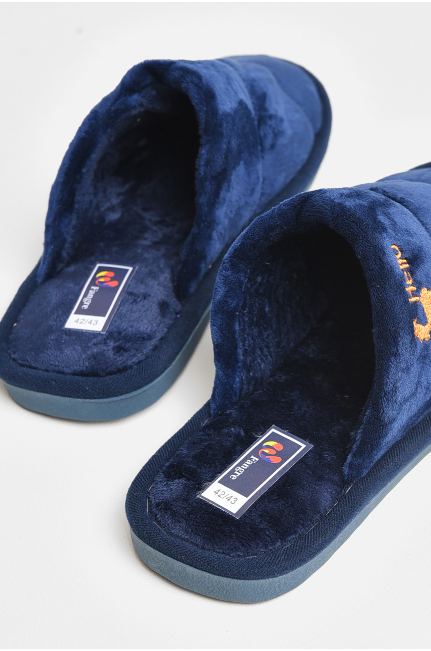 Тапочки комнатные мужские тёмно-синего цвета 72BUC 206370