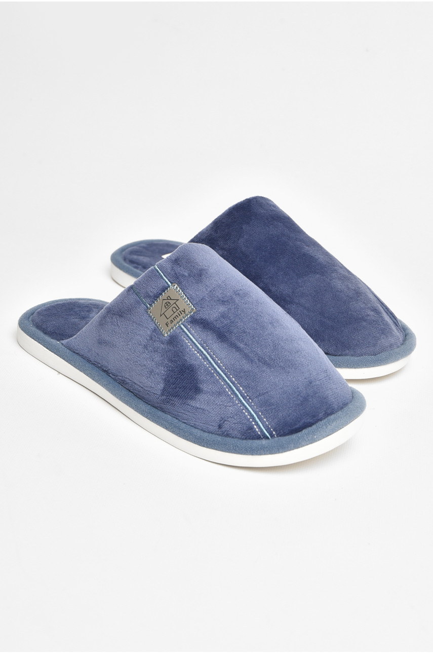 Тапочки комнатные мужские синего цвета НК-22 206375