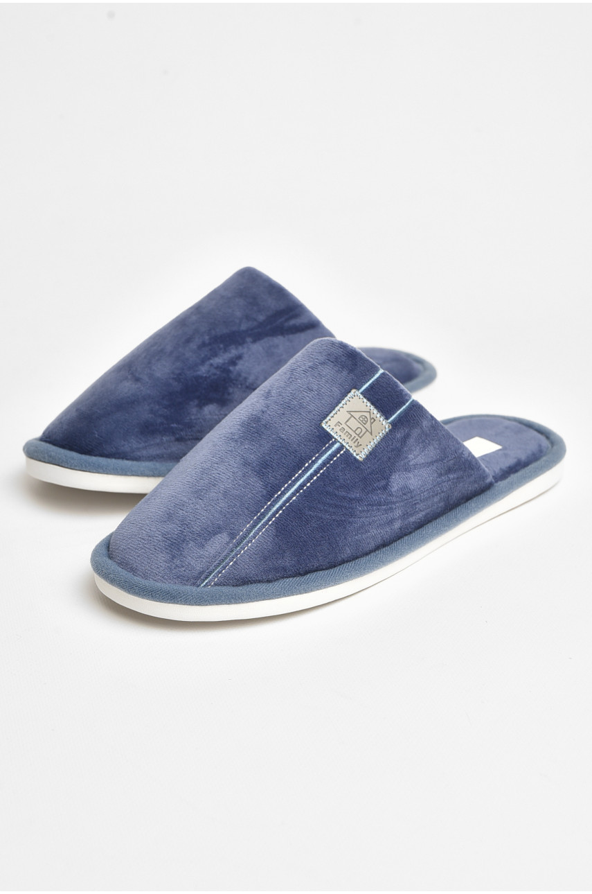 Тапочки комнатные мужские синего цвета НК-22 206375
