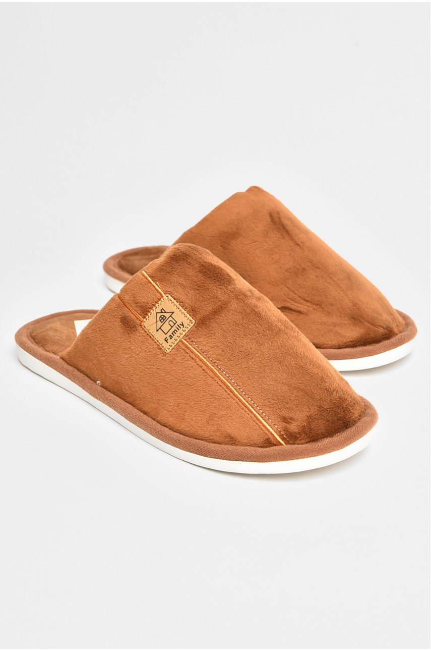 Тапочки комнатные мужские коричневого цвета 668 206382