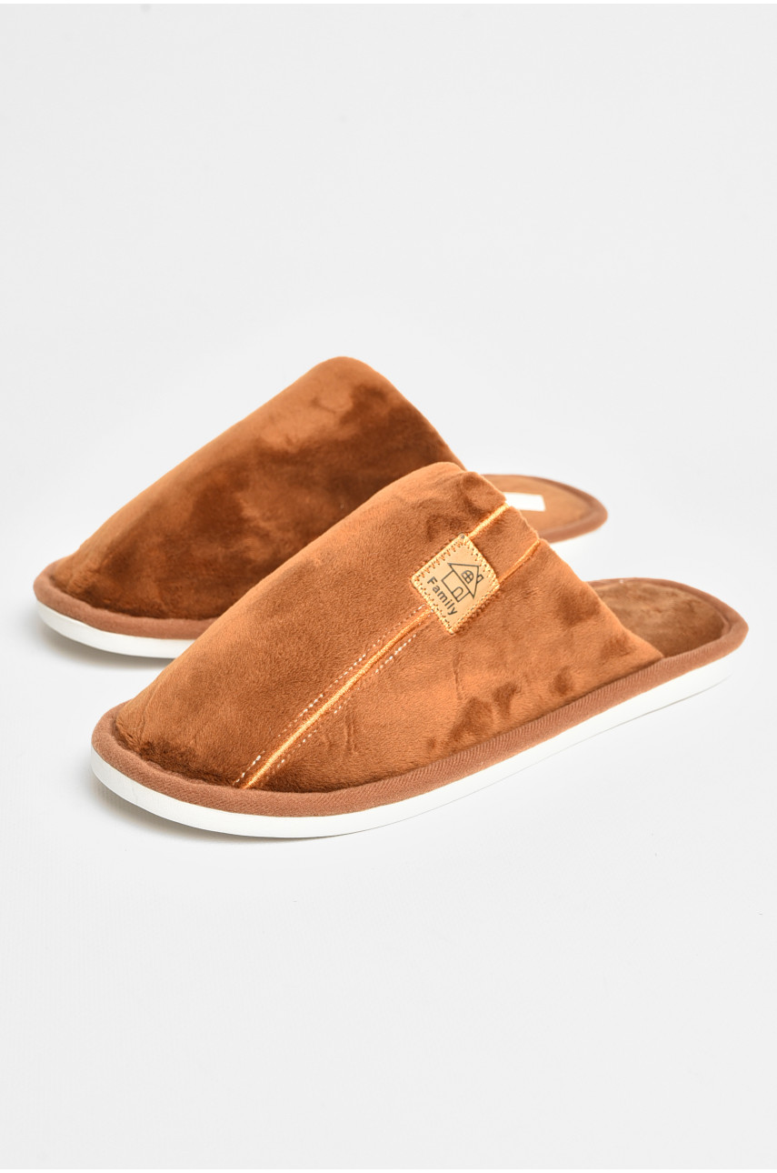 Тапочки комнатные мужские коричневого цвета 668 206382