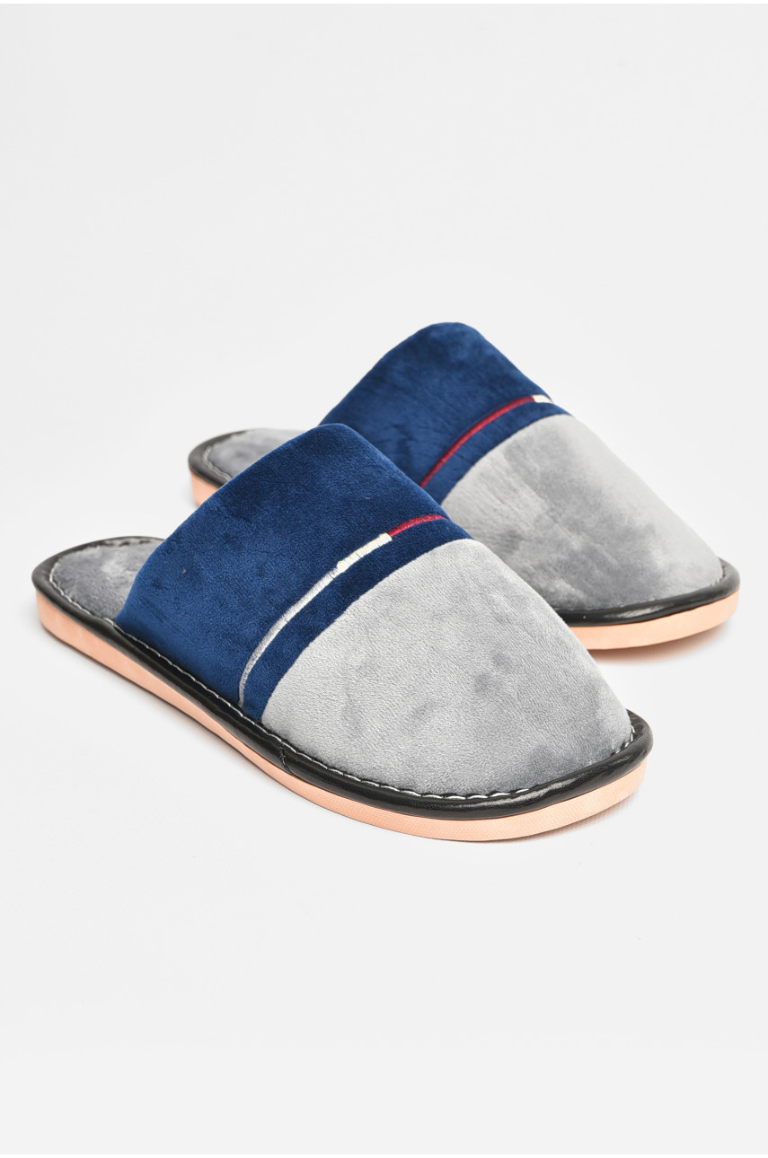 Тапочки комнатные мужские серого цвета 668 206384