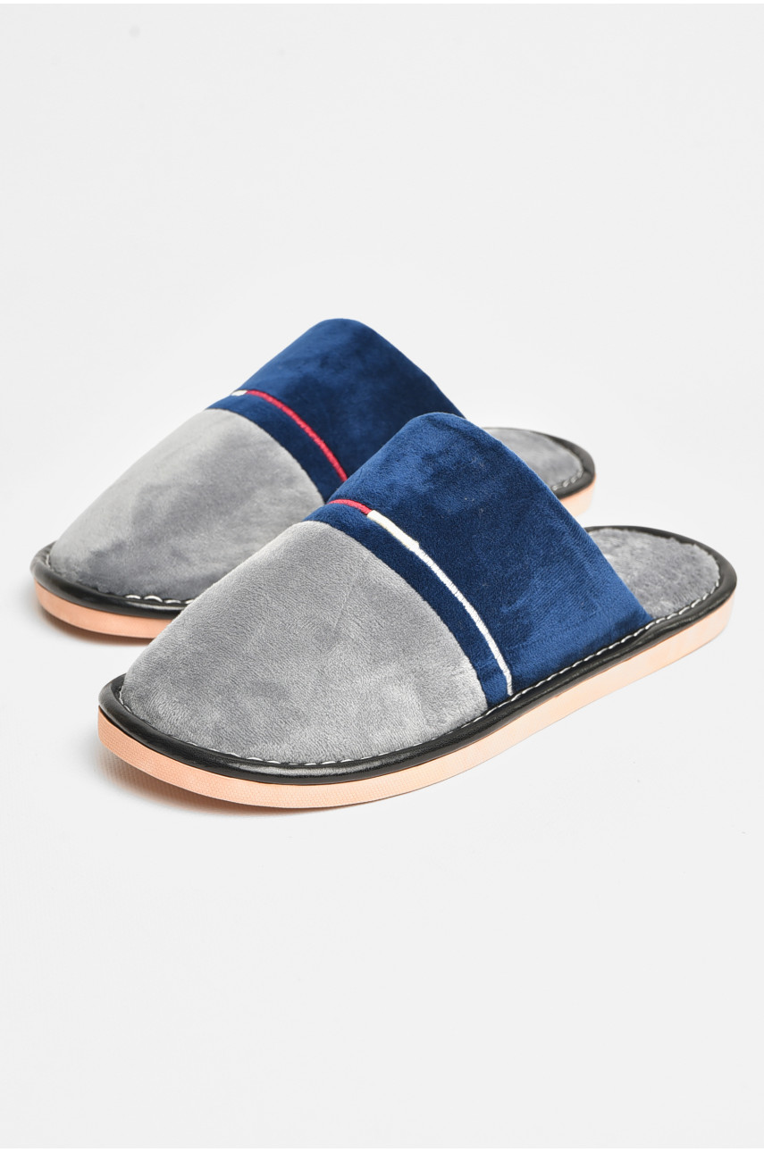 Тапочки комнатные мужские серого цвета 668 206384