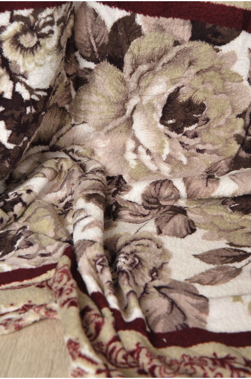 Плед молочного цвета с принтом размер 150*200 206390