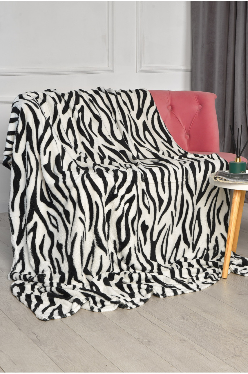 Плед белого цвета с принтом размер 150*200 206397