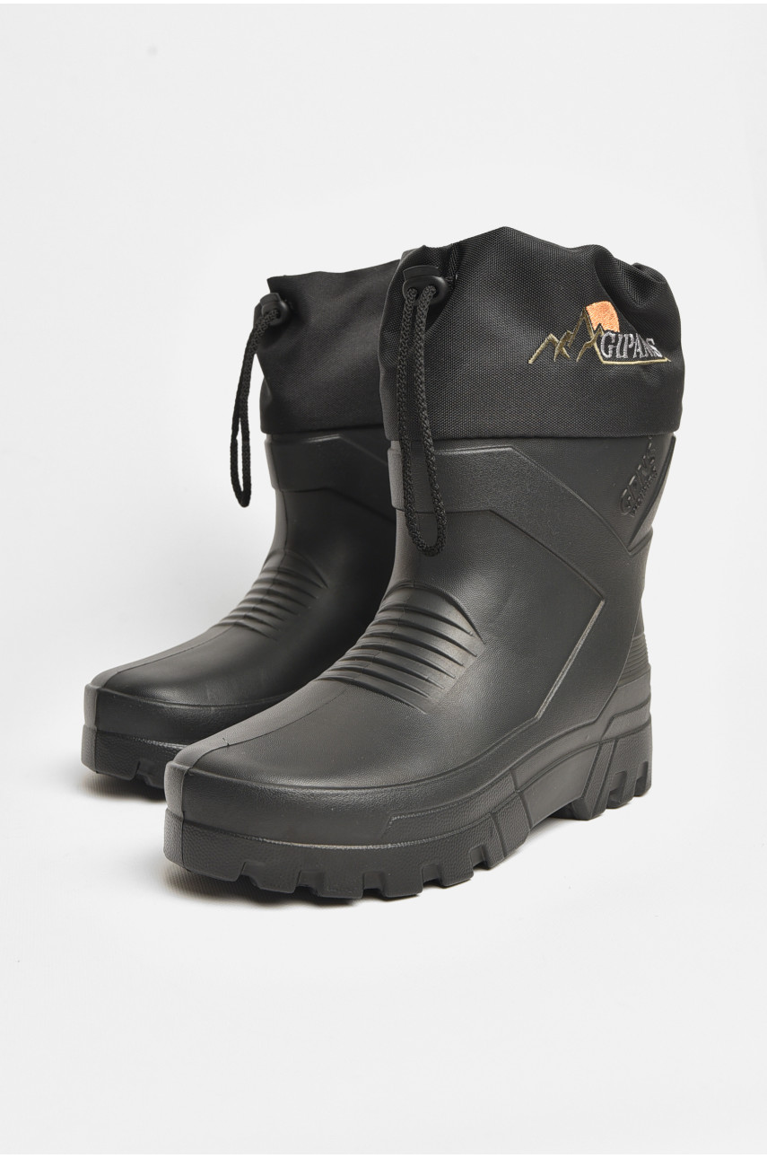 Сапоги мужские пена со сьемным носком черного цвета RM-142 206400