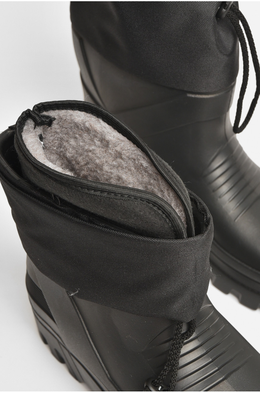 Чоботи чоловічі піна зі з`ємною шкарпеткою чорного кольору RM-142 206400
