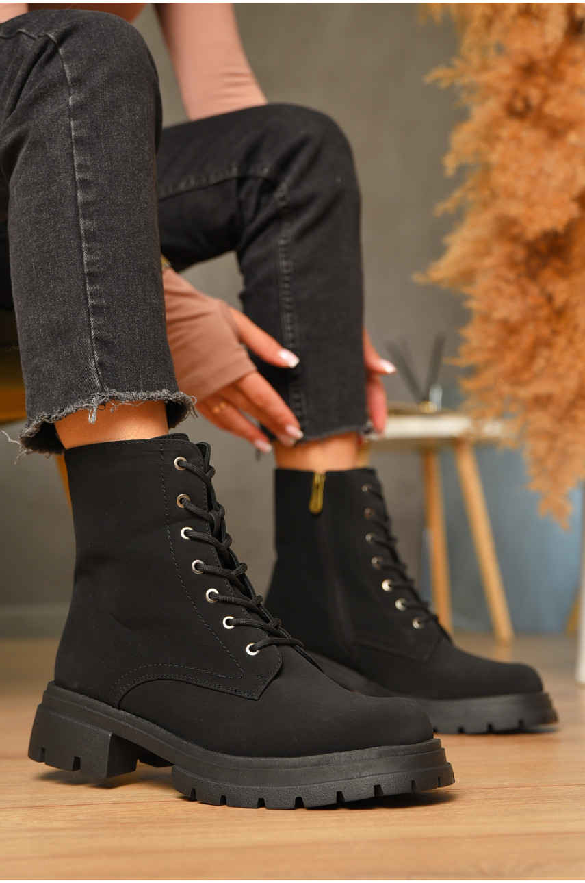 Черевики жіночі демісезонні чорного кольору 8-1999 206432