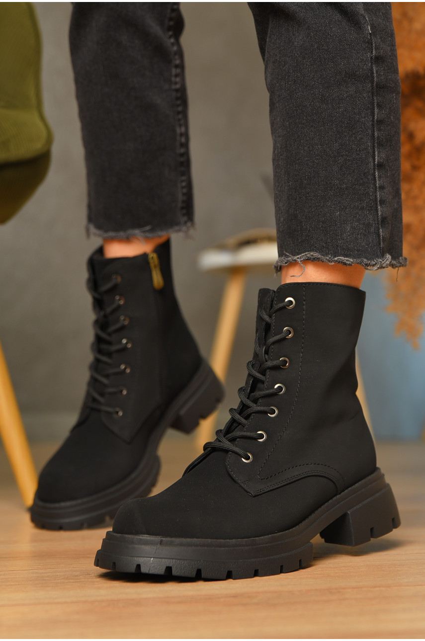 Черевики жіночі демісезонні чорного кольору 8-1999 206432