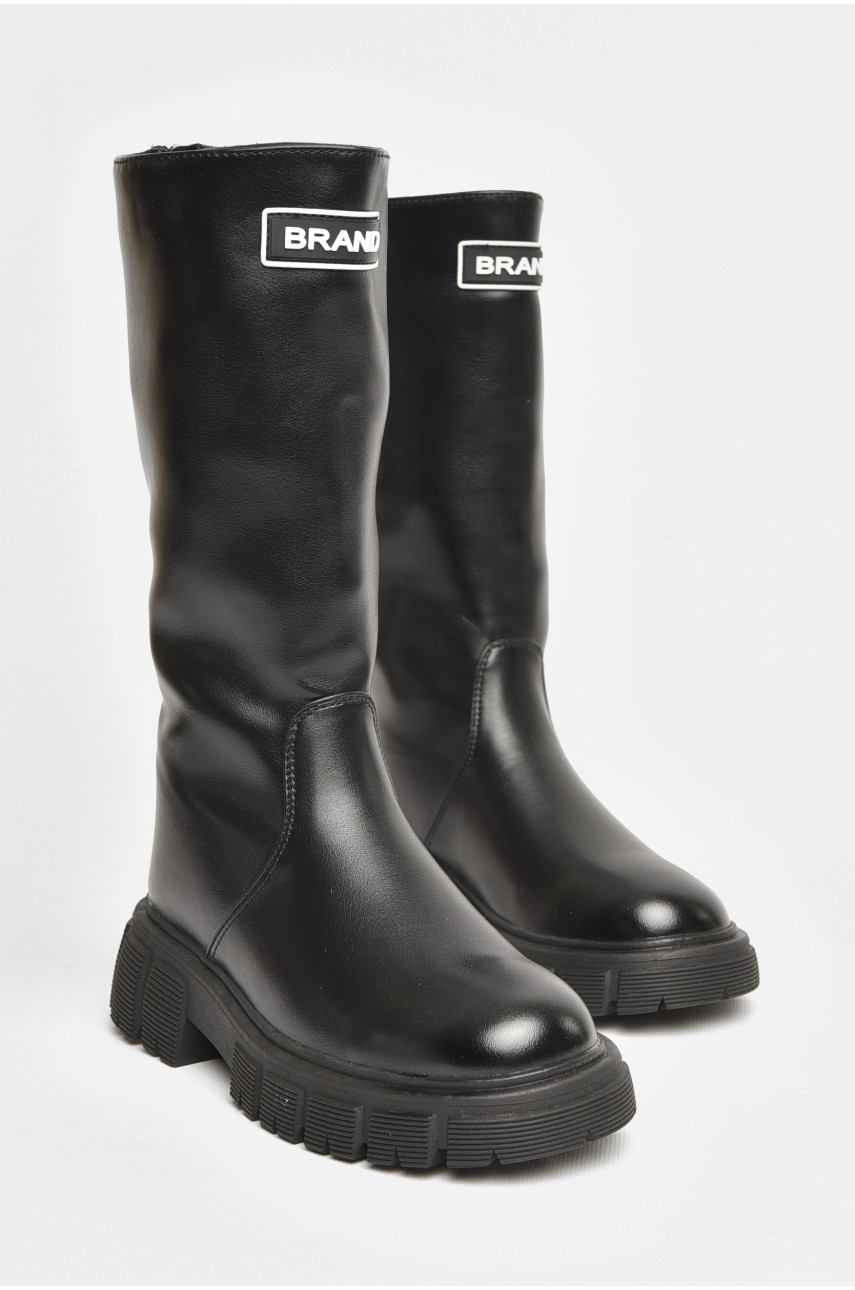 Сапоги демисезонные детские девочка черного цвета С30800-0 206442