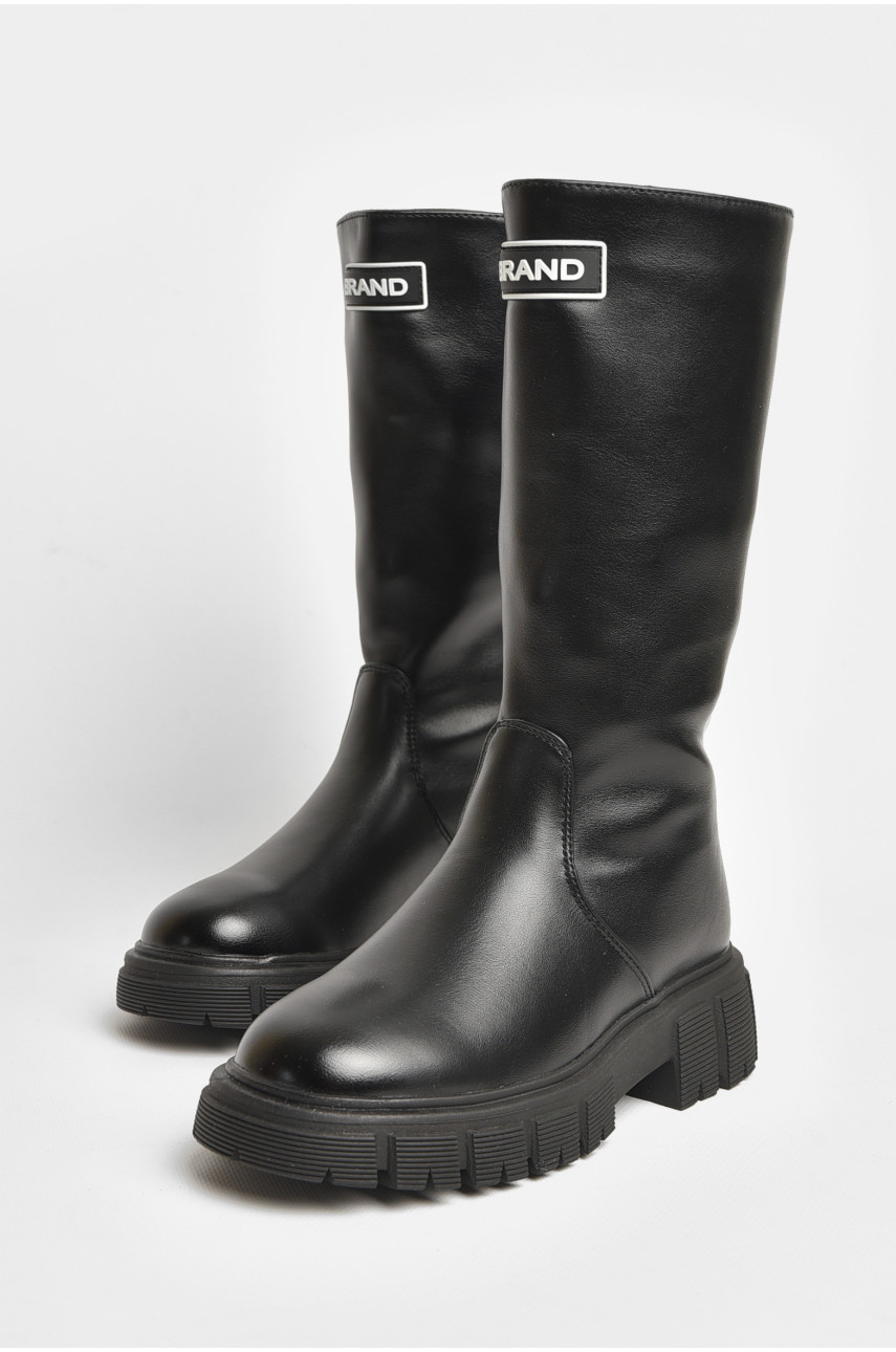 Сапоги демисезонные детские девочка черного цвета С30800-0 206442