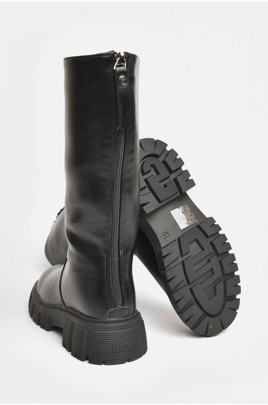 Сапоги демисезонные детские девочка черного цвета С30800-0 206442