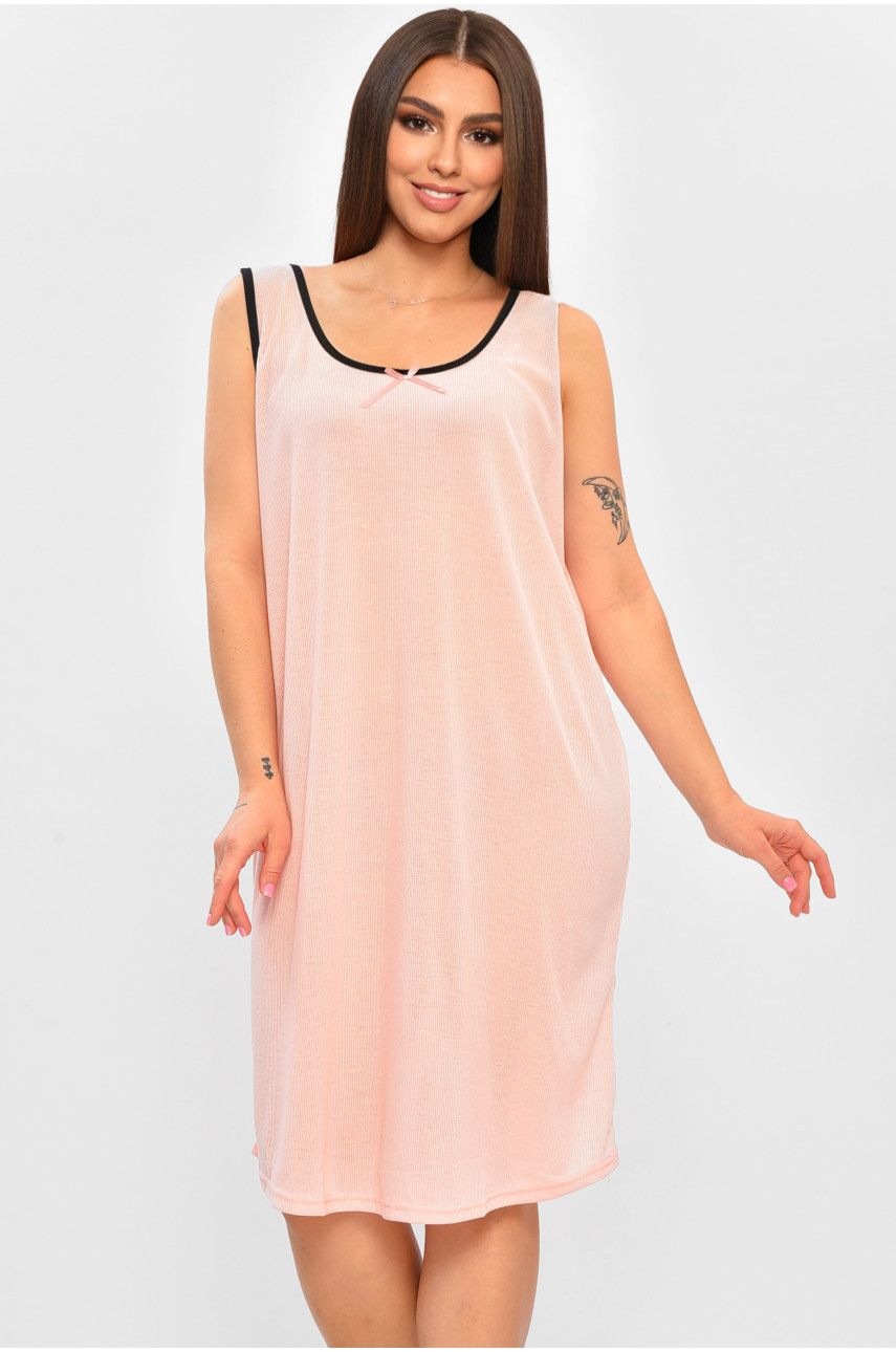 Ночная рубашка женская полубатальная персикового цвета F1724 206463
