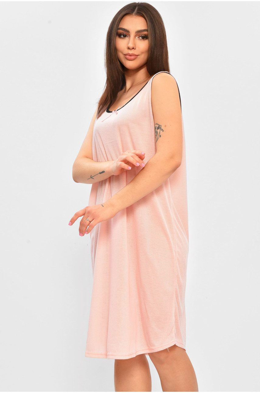 Ночная рубашка женская полубатальная персикового цвета F1724 206463