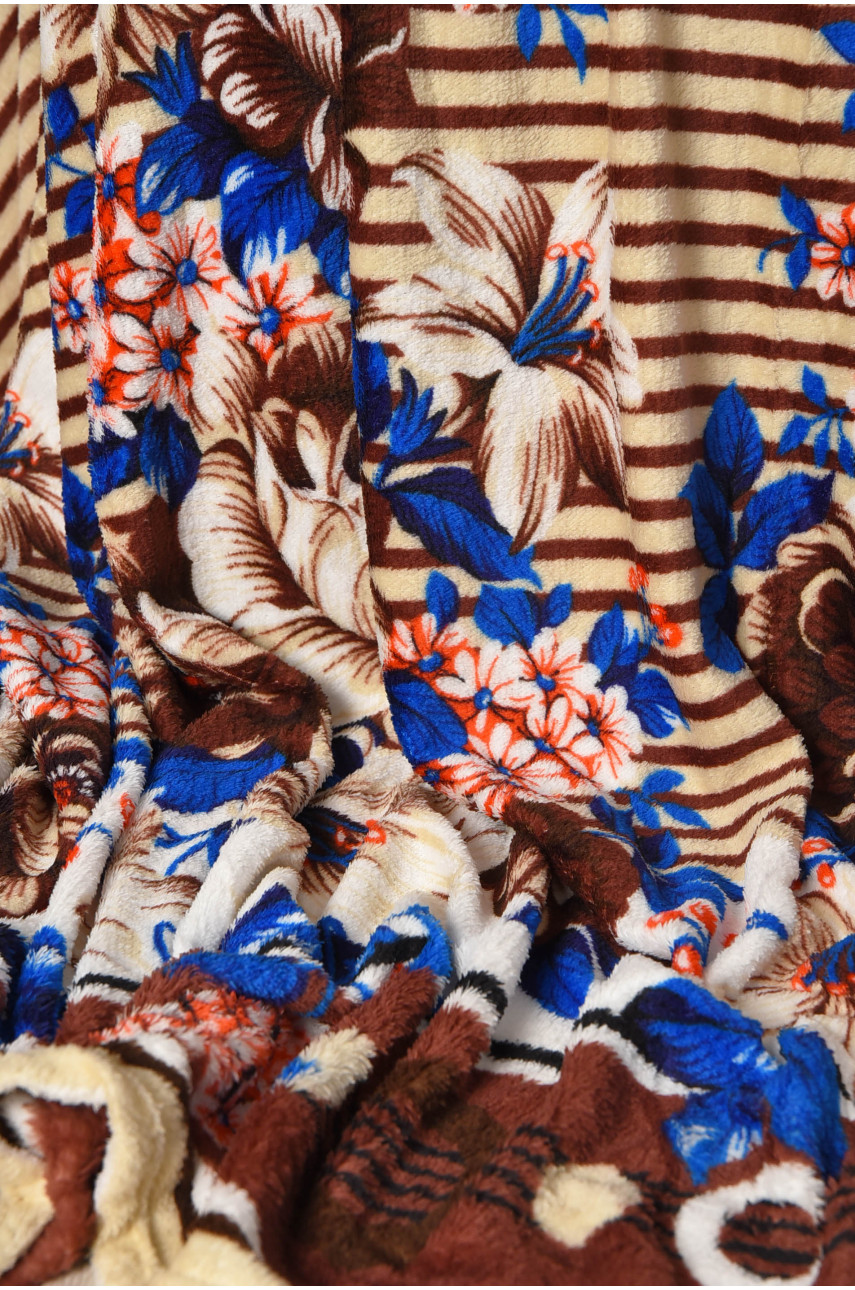 Плед молочного цвета с принтом размер 200*220 206466