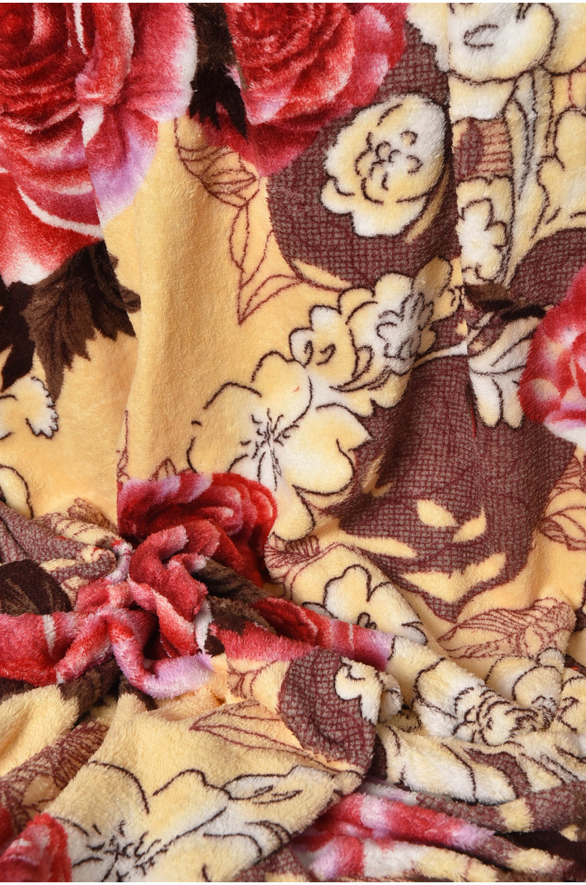 Плед бежевого кольору з принтом розмір 200*220 206469