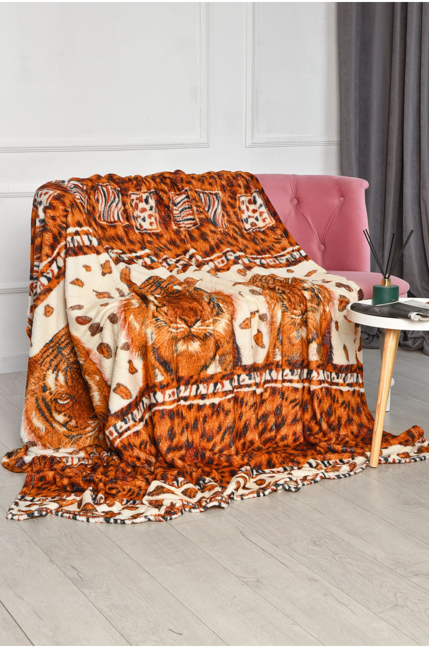 Плед молочного цвета с принтом размер 200*220 206475