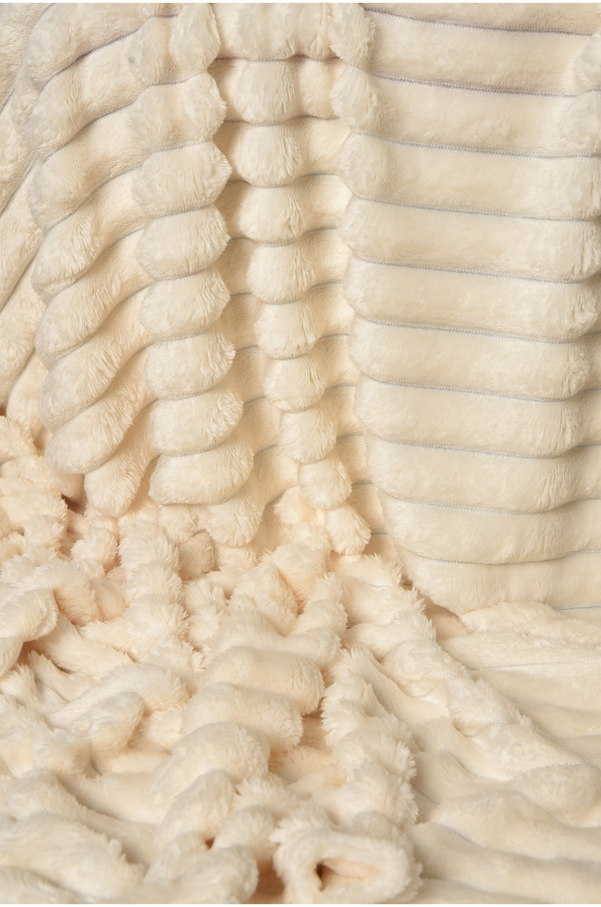 Плед однотонный молочного цвета размер 200*230 206478