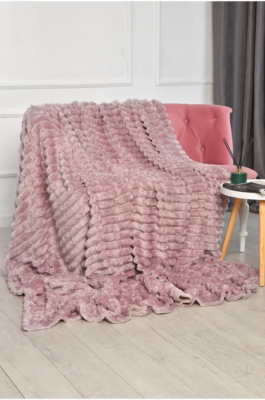 Плед однотонный сиреневого цвета размер 200*230 206482